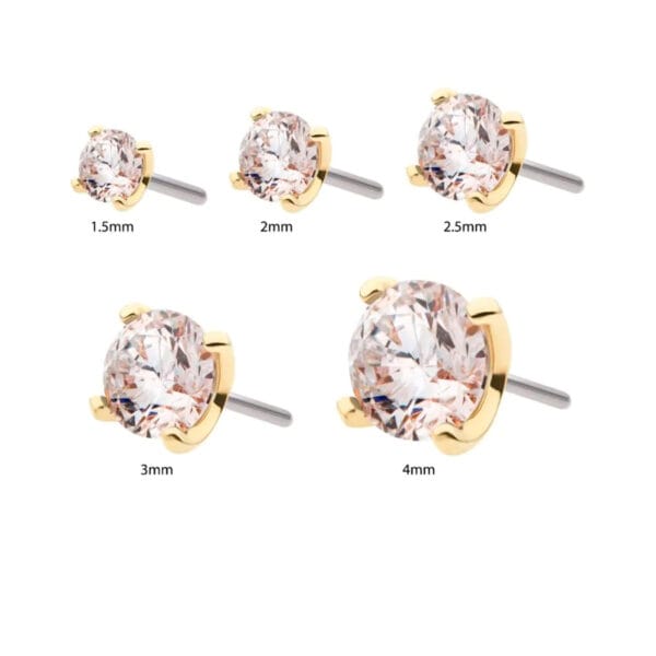 14k kultainen Swarovski korukärki - Image 4