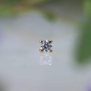 14k kultainen Swarovski korukärki